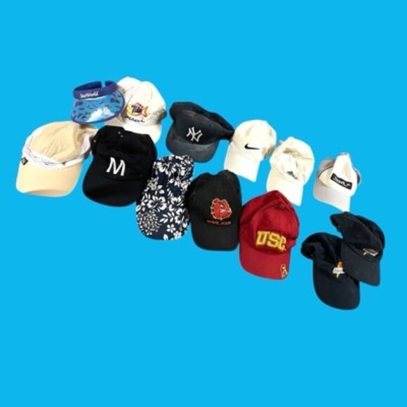 Cheap Baseball Hats! 12 hats like Nike, USC, NY, Adidas - Picture 1 of 3